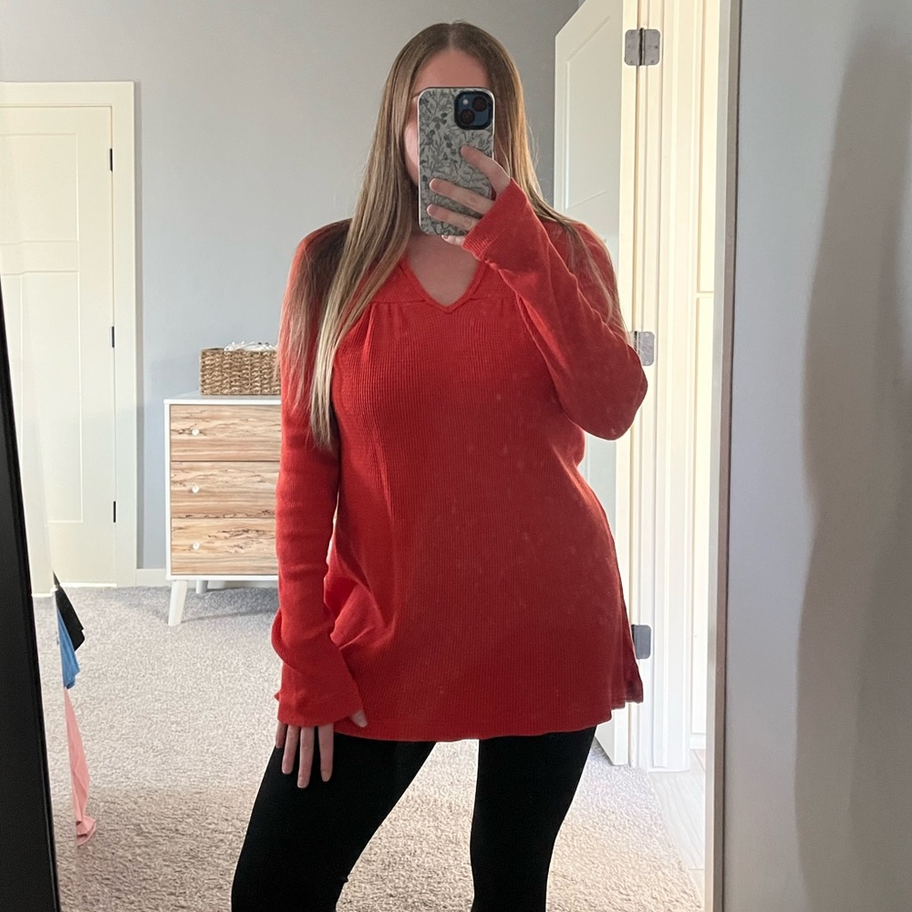 Waffle Knit Top